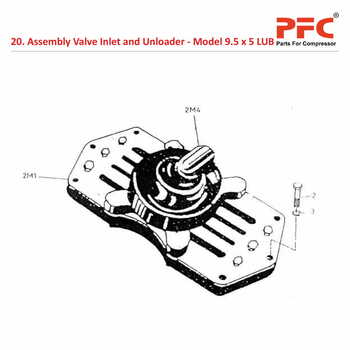 Valve Inlet & Unloader IR 9 1/2 x 5 ESV LUB Parts