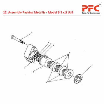 Packing Metallic IR 9 1/2 x 5 ESV LUB Parts