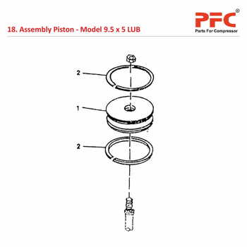 Piston IR 9 1/2 x 5 ESV LUB Air Compressor Parts