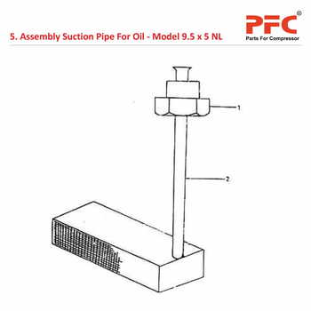 Suction Pipe IR 9 1/2 x 5 ESV NL Air Compressor Parts