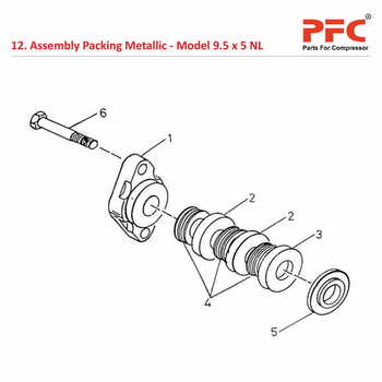 Packing Metallic IR 9 1/2 x 5 ESV NL Compressor Parts