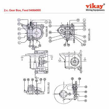 Gear Box Feed Ingersoll Rand LM 100 Parts