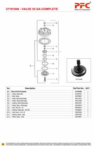 Valve 55GA Complete 37101946 Replacement