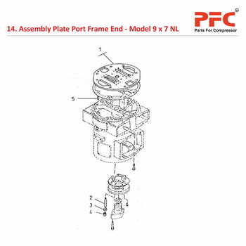 Plate Port Frame End IR 9 x 7 ESV NL Parts