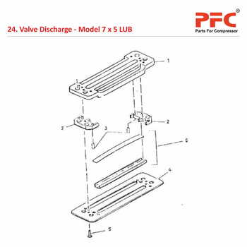 Valve Discharge IR 7 x 5 ESV LUB Compressor Parts