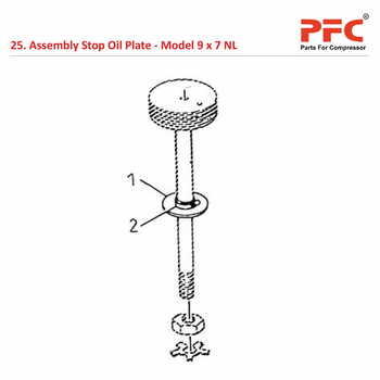 Stop Oil Plate IR 9 x 7 ESV NL Air Compressor Parts