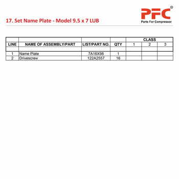 Fau Piping Portplate IR 9 1/2 x 7 ESV LUB Parts