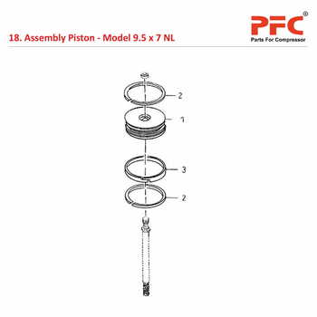 Piston IR 9 1/2 x 7 ESV NL Air Compressor Parts