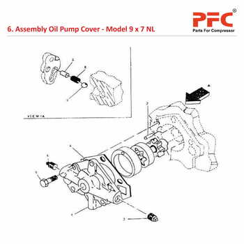 Oil Pump Cover IR 9 x 7 ESV NL Compressor Parts