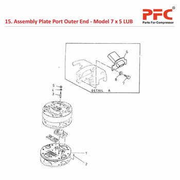 Plate Port Outer End IR 7 x 5 ESV LUB Parts