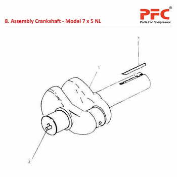 Crankshaft IR 7 x 5 ESV NL Air Compressor Parts