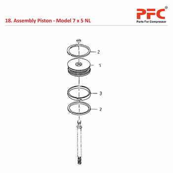 Piston IR 7 x 5 ESV NL Air Compressor Parts