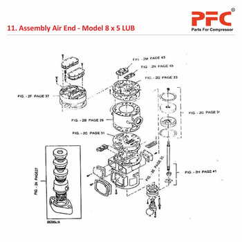 Air End IR 8 x 5 ESV LUB Air Compressor Parts