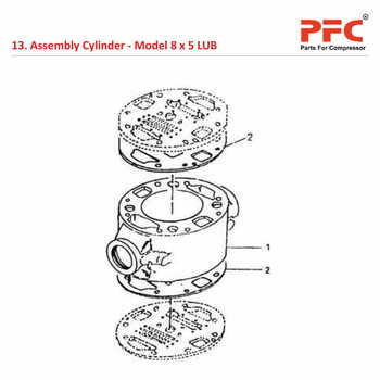 Cylinder IR 8 x 5 ESV LUB Air Compressor Parts