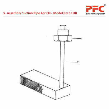 Suction Pipe IR 8 x 5 ESV LUB Air Compressor Parts