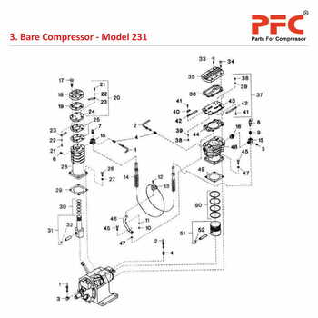 Cylinder and Piston IR 231 Air Compressor Parts