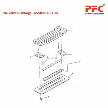 Valve Discharge IR 8 x 5 ESV LUB Compressor Parts