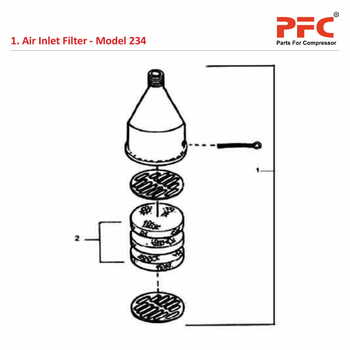Air Inlet Filter IR 234 Air Compressor Parts
