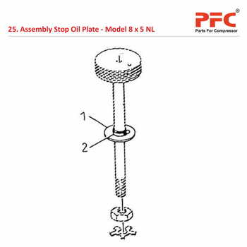 Stop Oil Plate IR 8 x 5 ESV NL Air Compressor Parts